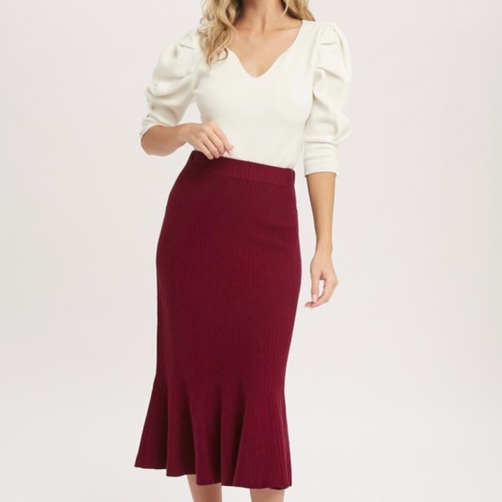 Evelyn midi skirt